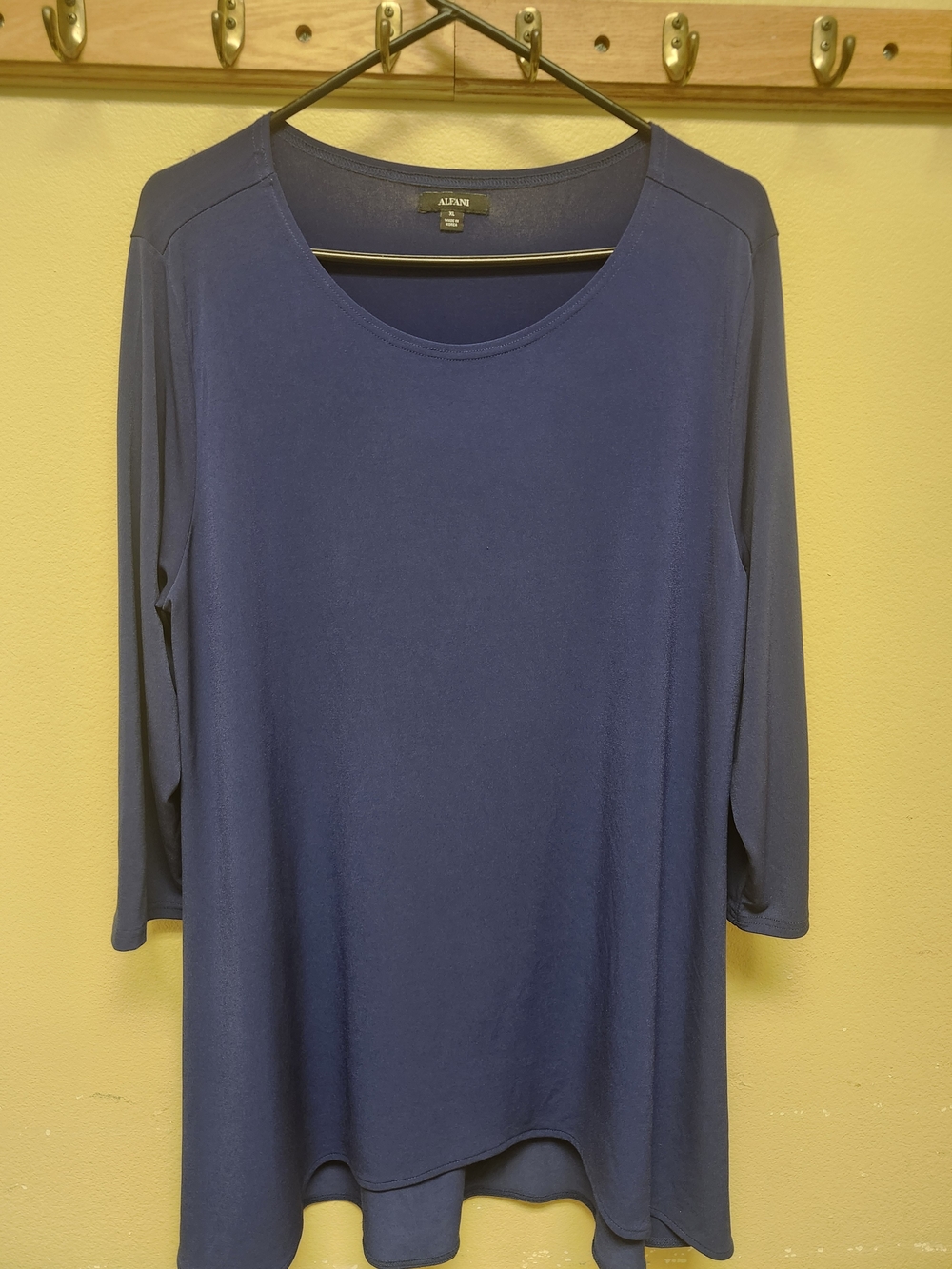 Alfani Blue Long Sleeve Tunic Size XL Like New